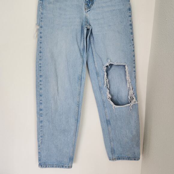 BDG Urban Outfitters Baggy Jeans High Rise Baggy Light Wash Distressed Jeans 26 - Picture 3 of 8